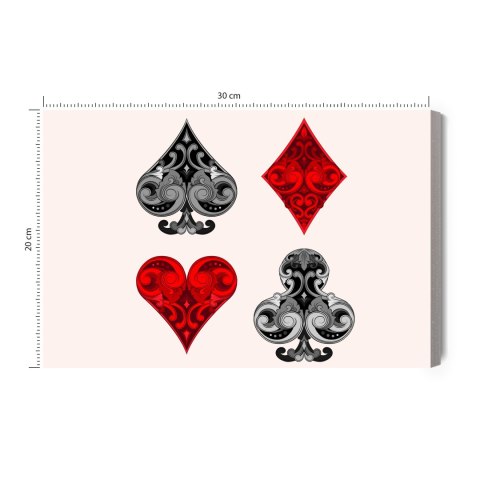 Obraz Na Płótnie Symbole Kart