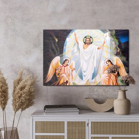 Obraz Na Płótnie Ikona Jezusa Z Aniołami