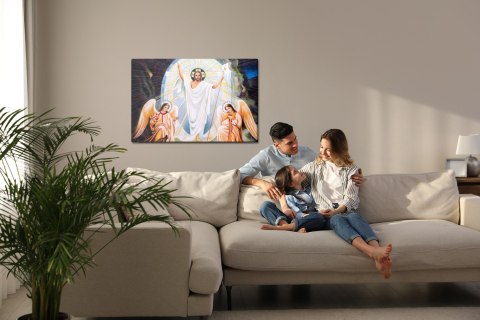 Obraz Na Płótnie Ikona Jezusa Z Aniołami