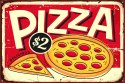 Obraz Na Płótnie Pizza I Napis Retro