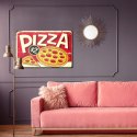 Obraz Na Płótnie Pizza I Napis Retro