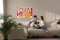 Obraz Na Płótnie Pizza I Napis Retro