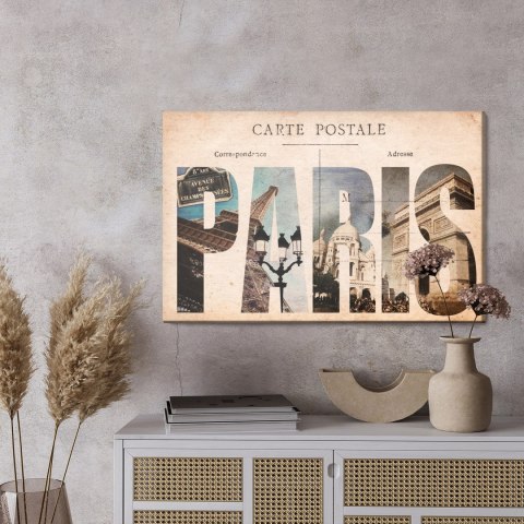Obraz Na Płótnie Pocztówka Z Paryża