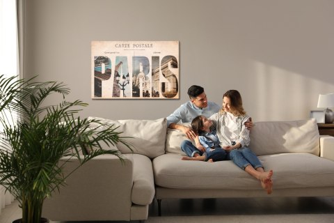 Obraz Na Płótnie Pocztówka Z Paryża