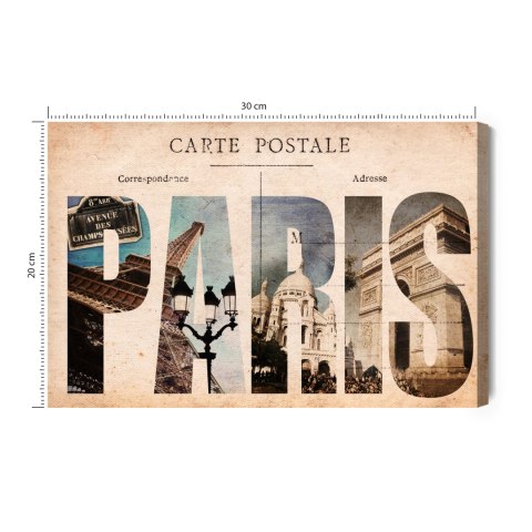 Obraz Na Płótnie Pocztówka Z Paryża