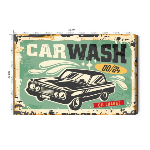 Obraz Na Płótnie Stary Samochód I Napis Retro