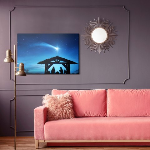 Obraz Na Płótnie Święta Rodzina W Stajni