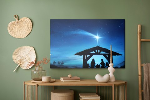 Obraz Na Płótnie Święta Rodzina W Stajni