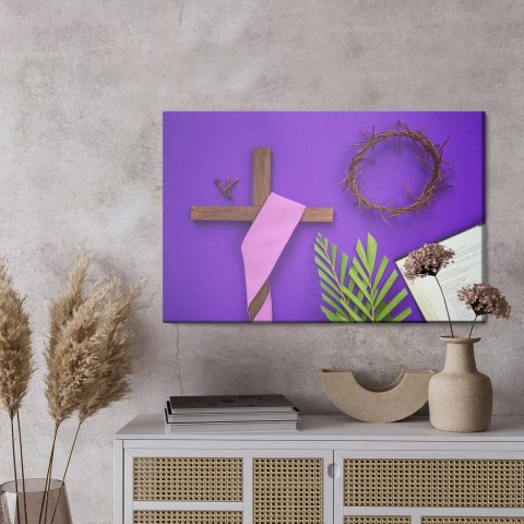 Obraz Na Płótnie Symbole Wielkopostne