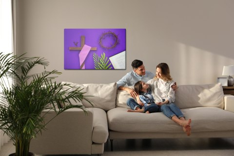 Obraz Na Płótnie Symbole Wielkopostne