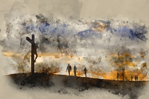 Obraz Na Płótnie Ukrzyżowany Chrystus