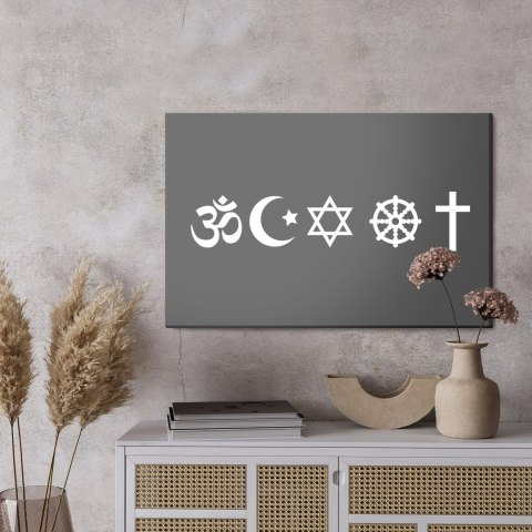 Obraz Na Płótnie Zestaw Ikon Symboli Religijnych