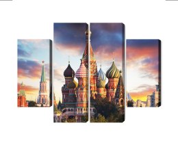 Obraz Wieloczęściowy Moskwa Widok Na Plac Czerwony I Katedrę
