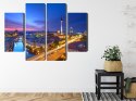 Obraz Wieloczęściowy Panorama Berlina O Zachodzie Słońca