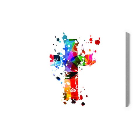 Obraz Na Płótnie Kolorowy Krzyż