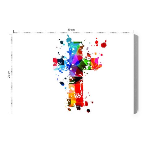 Obraz Na Płótnie Kolorowy Krzyż