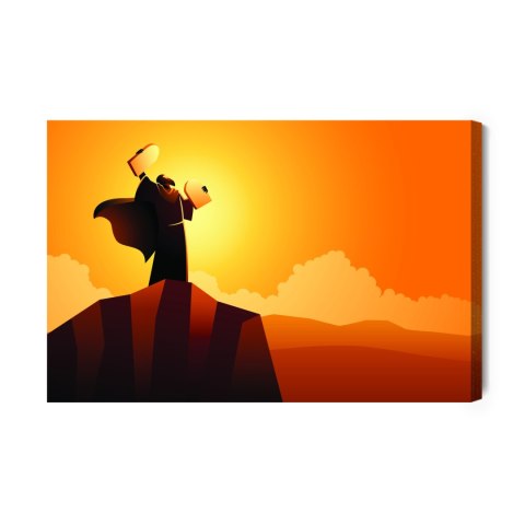 Obraz Na Płótnie Mojżesz I Dziesięć Przykazań