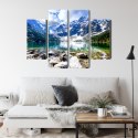 Obraz Wieloczęściowy Jezioro Morskie Oko 3D