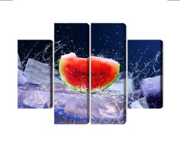 Obraz Wieloczęściowy Arbuz Na Lodzie