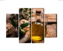 Obraz Wieloczęściowy Butelka Oliwy Z Oliwek
