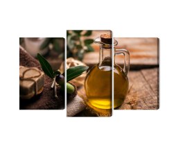 Obraz Wieloczęściowy Butelka Oliwy Z Oliwek