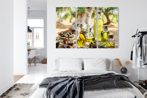 Obraz Wieloczęściowy Butelki Z Olejem