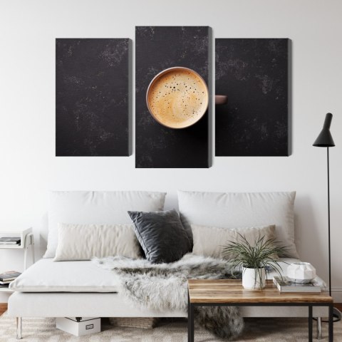 Obraz Wieloczęściowy Filiżanka Świeżej Kawy