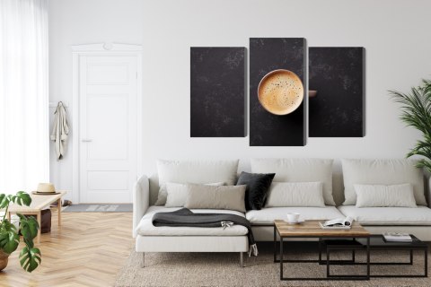 Obraz Wieloczęściowy Filiżanka Świeżej Kawy