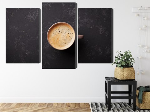 Obraz Wieloczęściowy Filiżanka Świeżej Kawy