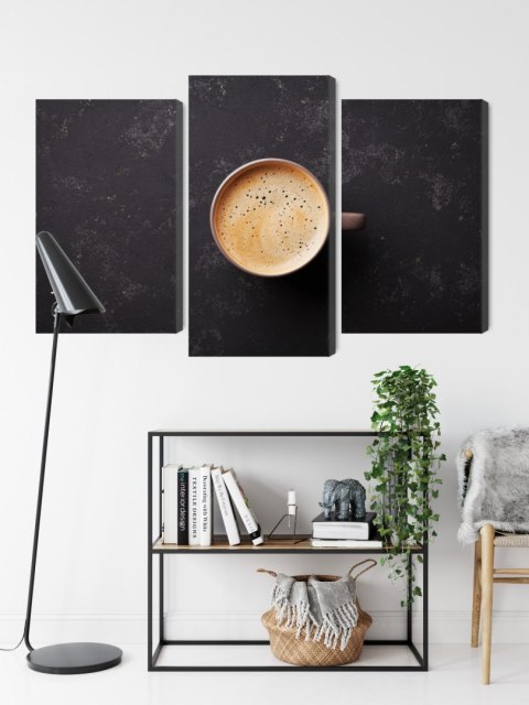 Obraz Wieloczęściowy Filiżanka Świeżej Kawy