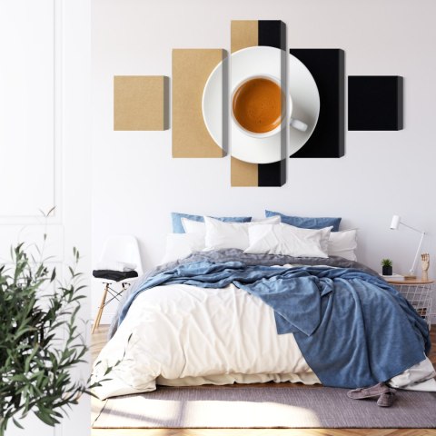 Obraz Wieloczęściowy Filiżanka Włoskiej Kawy