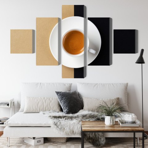 Obraz Wieloczęściowy Filiżanka Włoskiej Kawy
