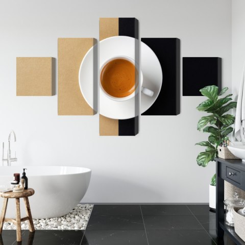 Obraz Wieloczęściowy Filiżanka Włoskiej Kawy