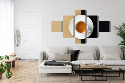 Obraz Wieloczęściowy Filiżanka Włoskiej Kawy