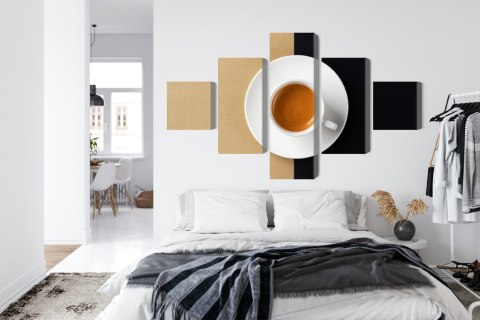 Obraz Wieloczęściowy Filiżanka Włoskiej Kawy
