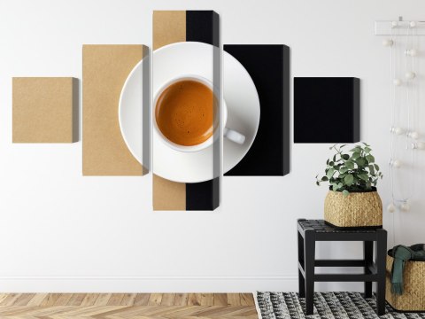 Obraz Wieloczęściowy Filiżanka Włoskiej Kawy