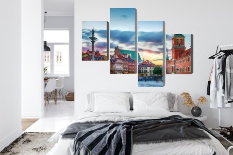 Obraz Wieloczęściowy Panorama Zamku Królewskiego W Warszawie