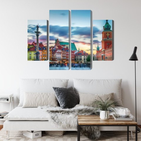 Obraz Wieloczęściowy Panorama Zamku Królewskiego W Warszawie