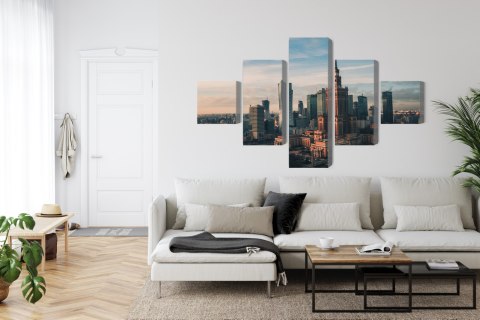 Obraz Wieloczęściowy Warszawa I Widok Na Pałac Kultury