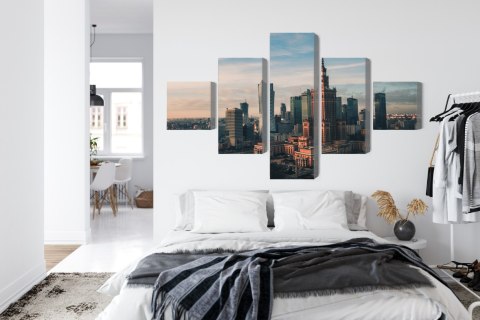 Obraz Wieloczęściowy Warszawa I Widok Na Pałac Kultury