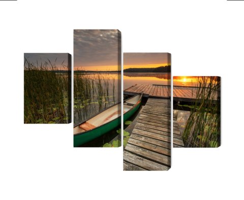 Obraz Wieloczęściowy Letni Wschód Słońca