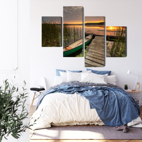 Obraz Wieloczęściowy Letni Wschód Słońca