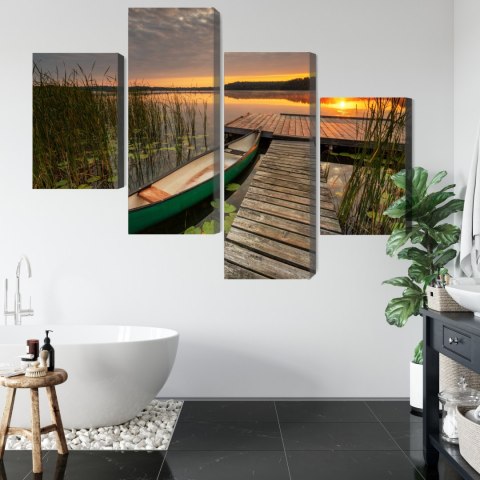 Obraz Wieloczęściowy Letni Wschód Słońca