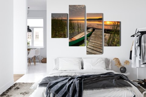 Obraz Wieloczęściowy Letni Wschód Słońca