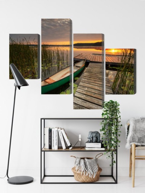 Obraz Wieloczęściowy Letni Wschód Słońca