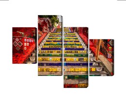 Obraz Wieloczęściowy Schody Selaron W Historycznym Centrum Rio De Janeiro