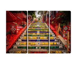 Obraz Wieloczęściowy Schody Selaron W Historycznym Centrum Rio De Janeiro