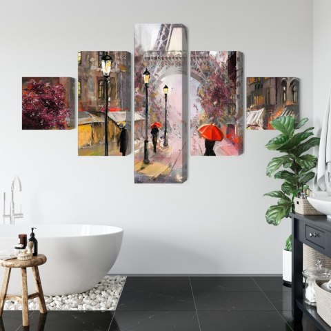 Obraz Wieloczęściowy Widok Na Ulicę Paryża Jak Namalowany