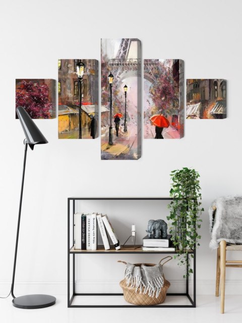 Obraz Wieloczęściowy Widok Na Ulicę Paryża Jak Namalowany