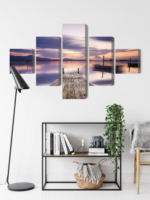 Obraz Wieloczęściowy Widok Zachodu Słońca